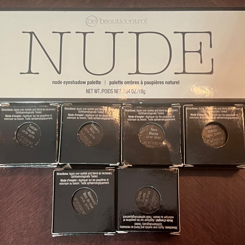 Beauticontrol Nude Eyeshadow Palette and 6 singles